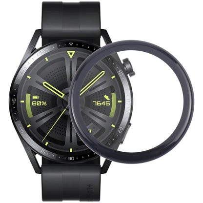 Pour Huawei Watch GT 3 MIL-B19 Lentille extérieure en verre d'écran avant d'origine avec adhésif optiquement transparent OCA
