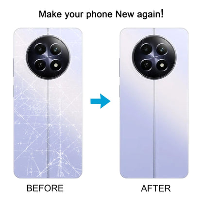 Pour Realme 12 Cache arrière de batterie d'origine avec cadre central