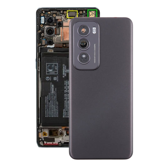Pour OPPO Reno12 Global Original Cache arrière de batterie avec cache d'objectif d'appareil photo
