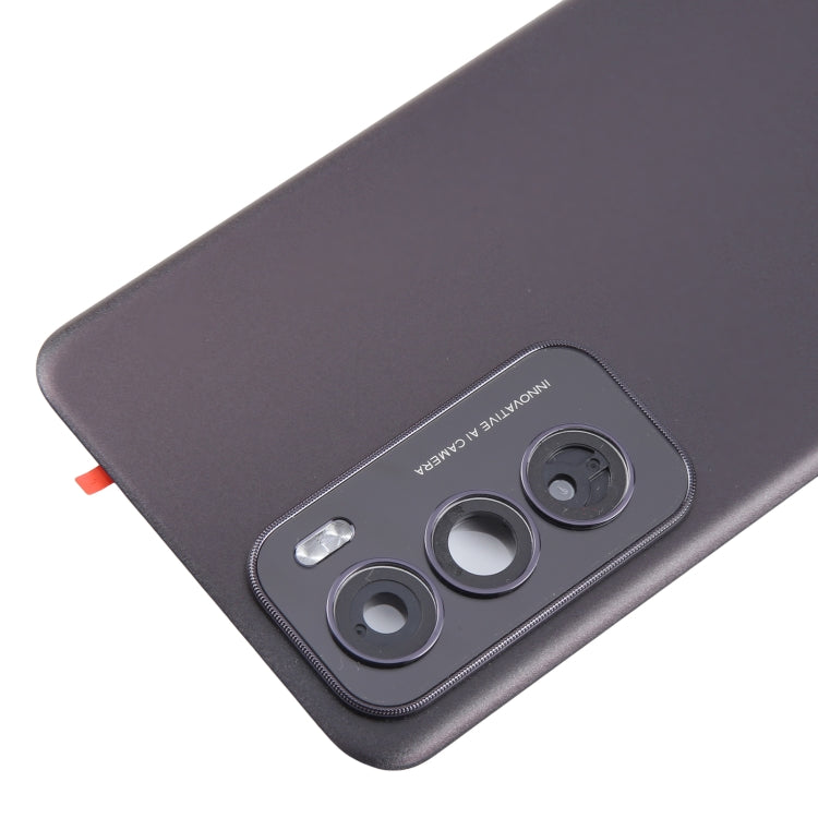 Pour OPPO Reno12 Global Original Cache arrière de batterie avec cache d'objectif d'appareil photo