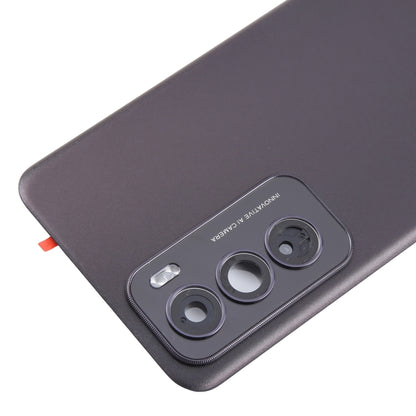 Pour OPPO Reno12 Global Original Cache arrière de batterie avec cache d'objectif d'appareil photo