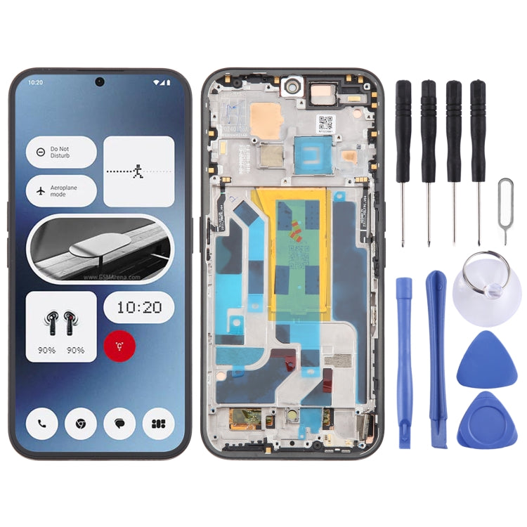Pour Nothing Phone (2A) A142 5G Original AMOLED LCD Écran Numériseur Assemblage Complet avec Cadre