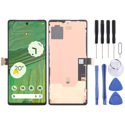 Pour Google Pixel 7 GVU6C GQML3 GO3Z5 OLED LCD Écran Numériseur Assemblage Complet avec Cadre