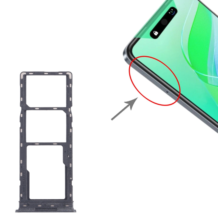 Pour Infinix Smart 8 X6525 Plateau de carte SIM + Plateau de carte SIM + Plateau de carte Micro SD