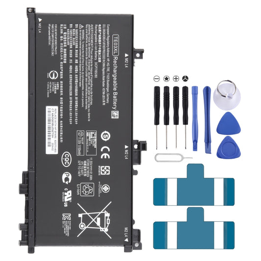 Batterie Li-ion 11,55 V 61,6 Wh 5150 mAh pour HP OMEN 15-bc011TX 15-bc012TX 15-bc013TX 15-AX015TX AX017TX TPN-Q173 HSTNN-UB7A 849910-850 TE03XL