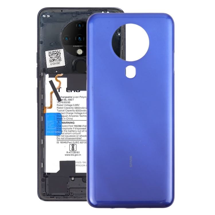 Coque arrière de batterie d'origine pour Tecno Spark 6