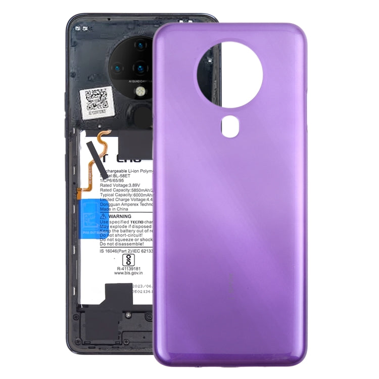 Coque arrière de batterie d'origine pour Tecno Spark 6