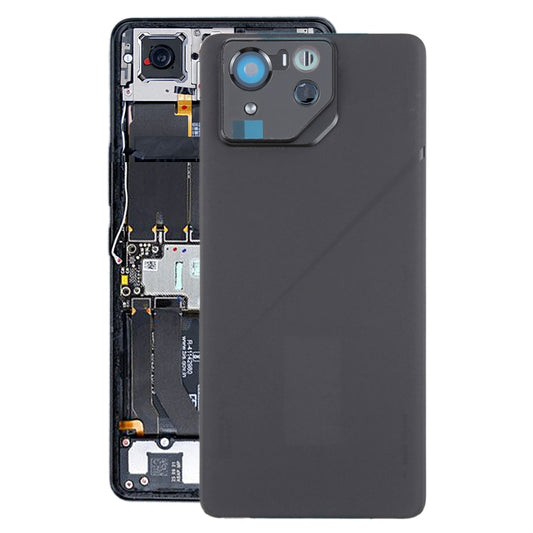Pour Asus ROG Phone 8 Pro AI2401 AI2401_A Global Original Couvercle arrière de batterie en verre avec cadre d'appareil photo