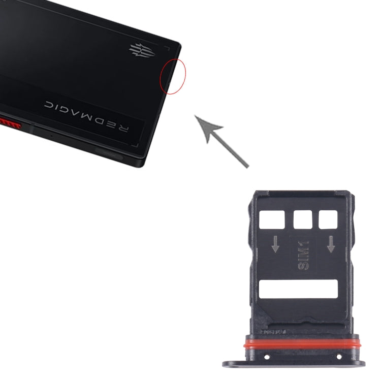 Pour ZTE nubia Red Magic 9 Pro NX769J plateau de carte SIM + plateau de carte SIM