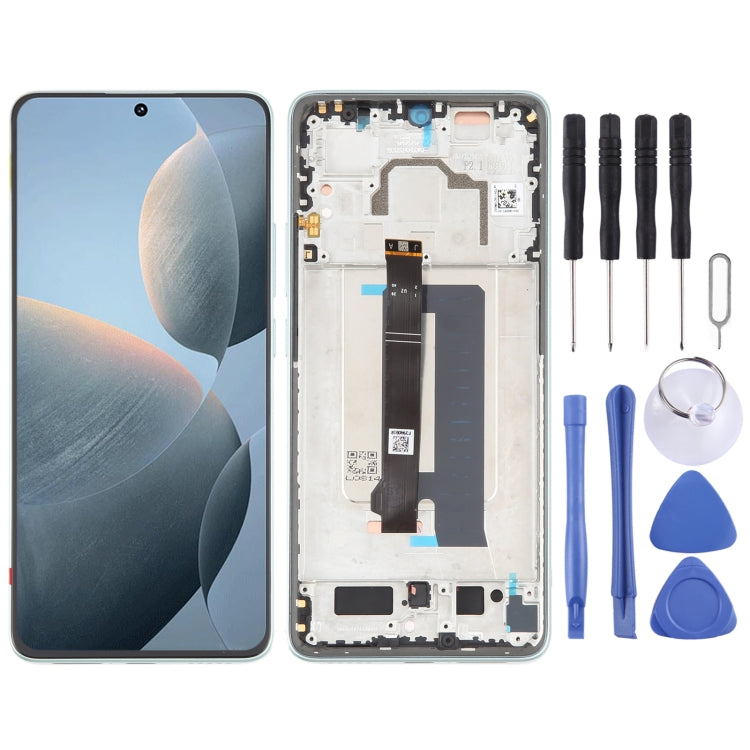 Pour Xiaomi Redmi K70E Original LCD Screen Digitizer Assemblage complet avec cadre