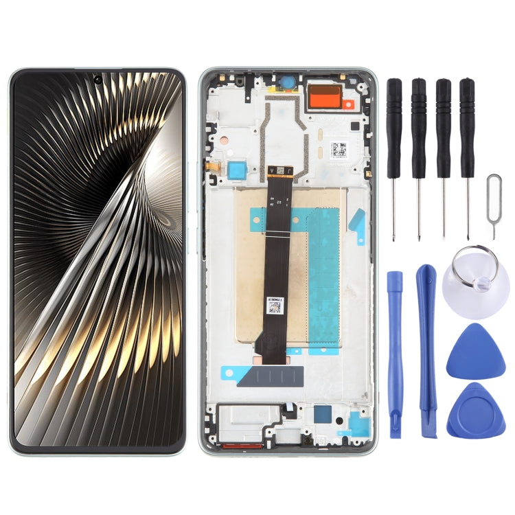 Pour Xiaomi Redmi Turbo 3 Original LCD Screen Digitizer Assemblage complet avec cadre