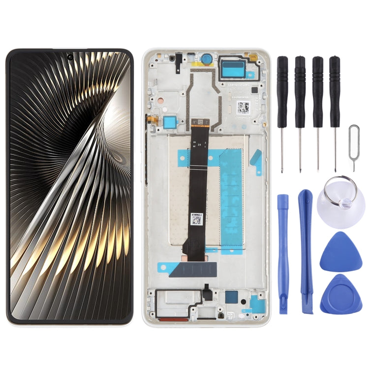Pour Xiaomi Redmi Turbo 3 Original LCD Screen Digitizer Assemblage complet avec cadre