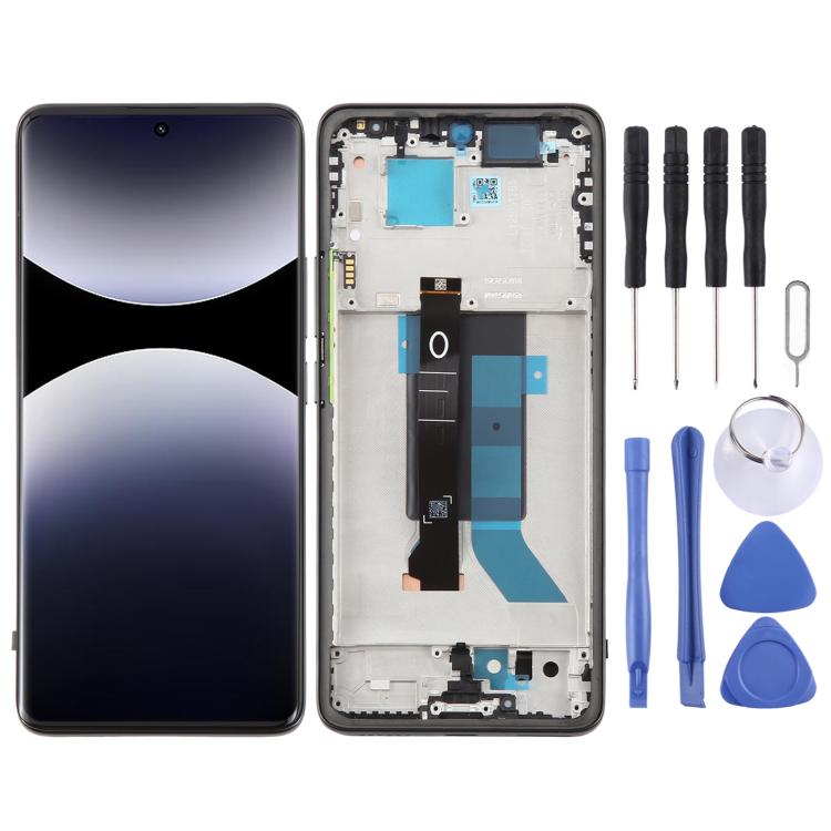Pour Xiaomi Redmi Note 14 Pro Original LCD Screen Digitizer Assemblage complet avec cadre