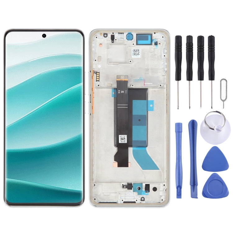 Pour Xiaomi Redmi Note 14 Pro Original LCD Screen Digitizer Assemblage complet avec cadre