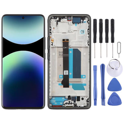 Pour Xiaomi Redmi Note 14 Pro + 5G Écran LCD d'origine numériseur assemblage complet avec cadre