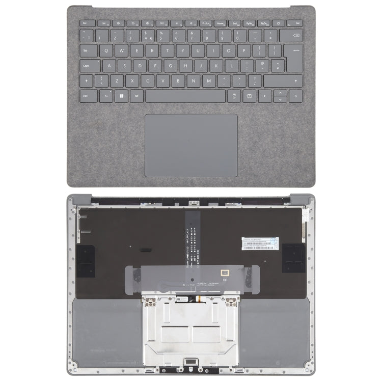 Pour Microsoft Surface Laptop 3/4/5 13,5 pouces Clavier britannique avec coque C/Touch Board