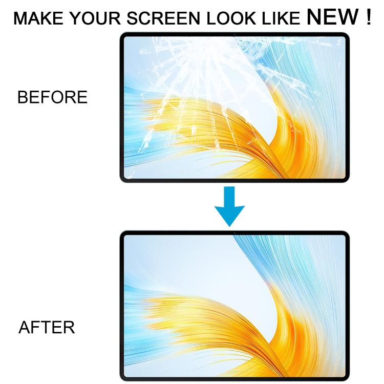 Pour Honor MagicPad 13 GDI-W09 Écran avant Lentille extérieure en verre avec adhésif optiquement transparent OCA