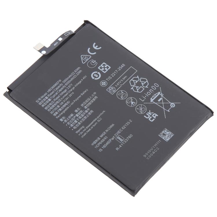 Batterie de remplacement Li-Polymère pour Huawei Nova Y70 HB536896EFW 5900mAh