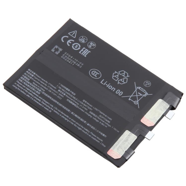 Batterie de remplacement pour ZTE Nubia Red Magic 9 Pro+ NX769J Li3927T89P8h613485 2700mAh