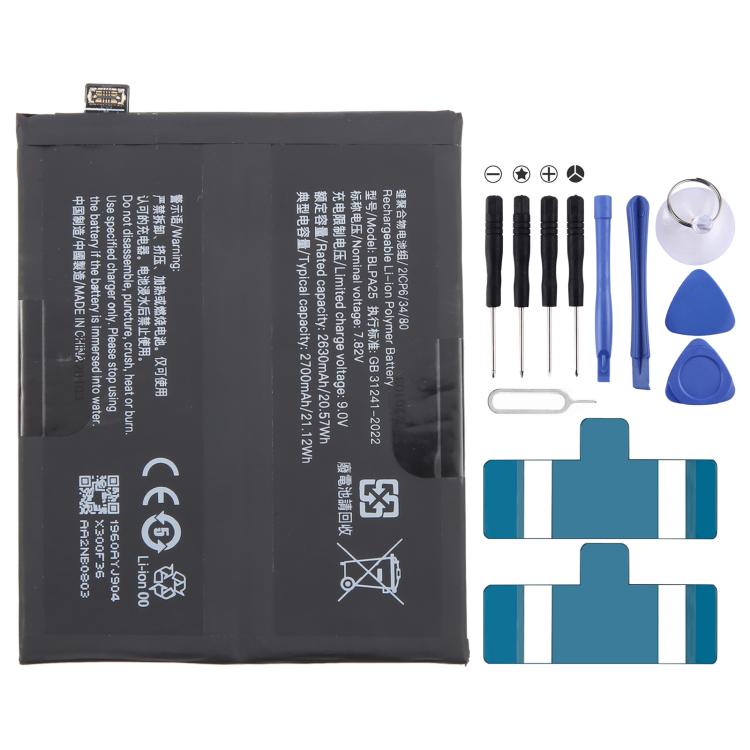 Remplacement de la batterie pour OnePlus 12 5G BLPA25 2630mAh
