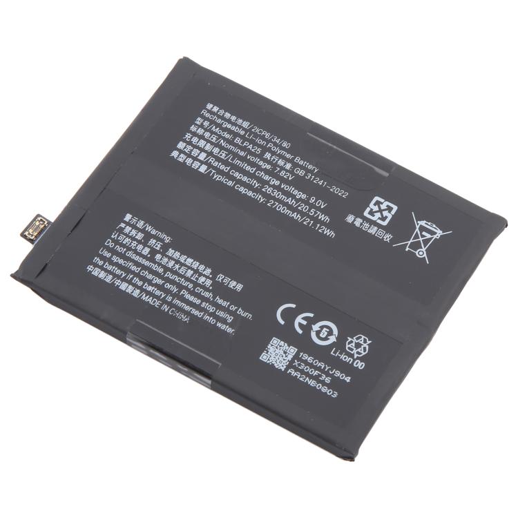 Remplacement de la batterie pour OnePlus 12 5G BLPA25 2630mAh