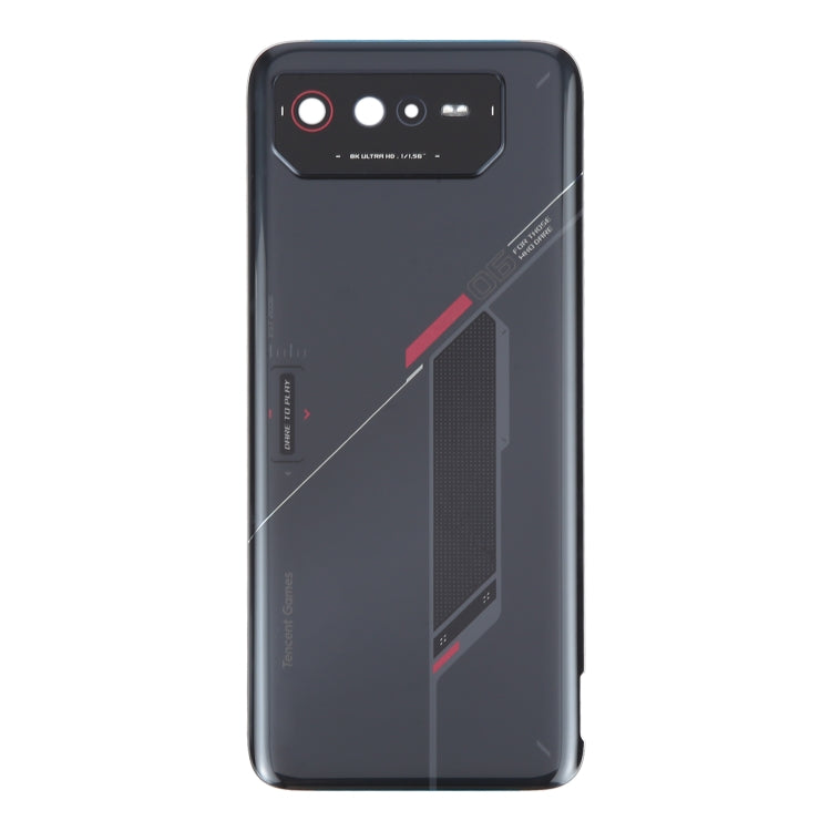 Pour Asus ROG Phone 6 AI2201-C AI2201-F Couvercle arrière de la batterie en verre avec câble NFC/Light