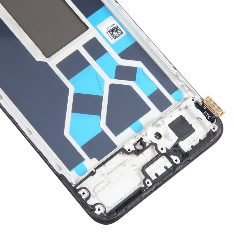 Écran LCD OLED pour l'assemblage complet du numériseur OPPO Reno7 SE 5G avec identification du cadre / des empreintes digitales