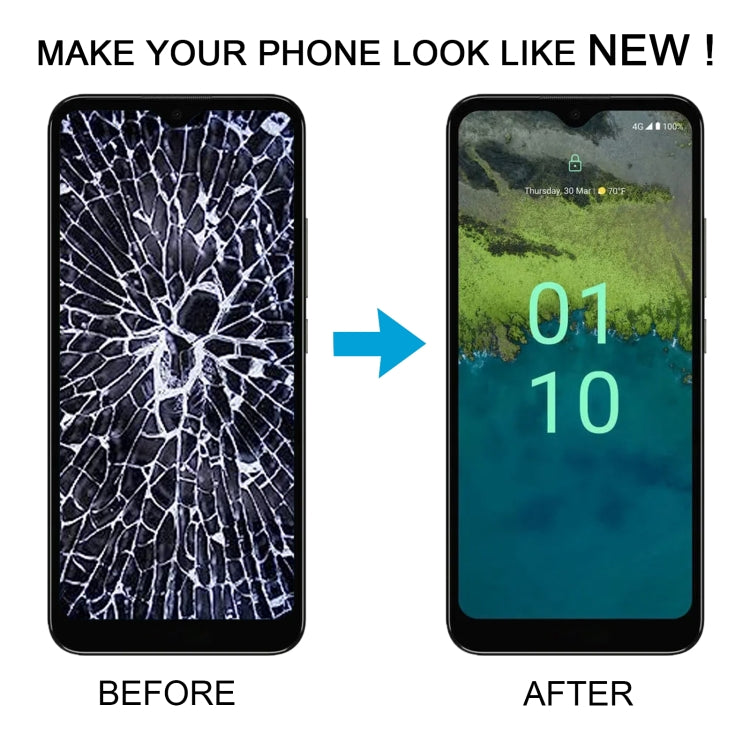 Pour écran LCD OEM Nokia C110 avec assemblage complet de numériseur