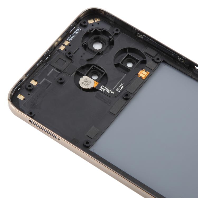 Pour ZTE Axon 60 / V60 Z2356 Couvercle arrière de la batterie en verre avec cadre central / Couvercle de l'objectif de l'appareil photo