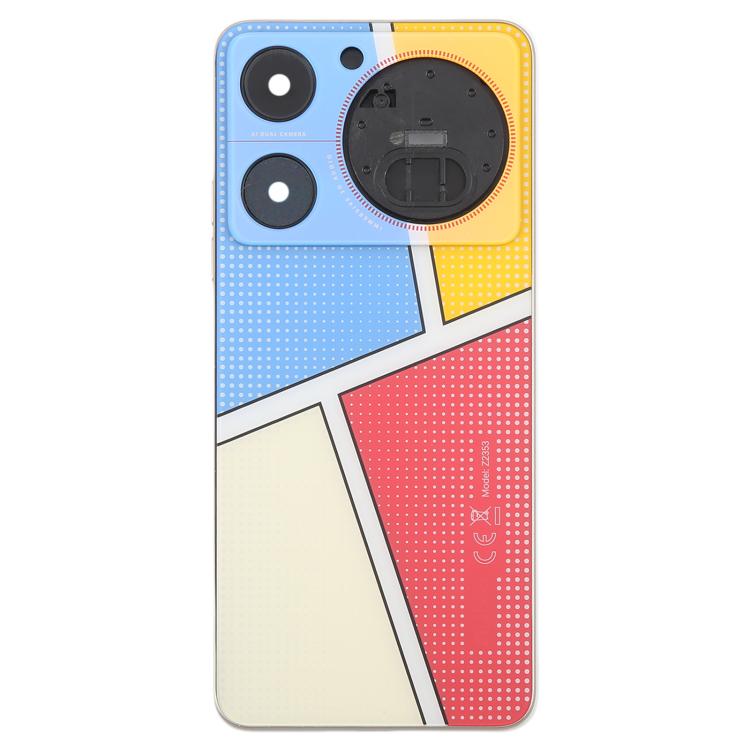 Pour ZTE nubia Music Z2353 Couvercle arrière de la batterie en verre avec cadre central / Couvercle de l'objectif de l'appareil photo