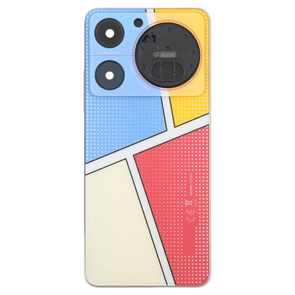 Pour ZTE nubia Music Z2353 Couvercle arrière de la batterie en verre avec cadre central / Couvercle de l'objectif de l'appareil photo
