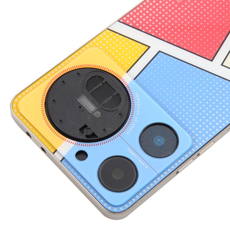 Pour ZTE nubia Music Z2353 Couvercle arrière de la batterie en verre avec cadre central / Couvercle de l'objectif de l'appareil photo