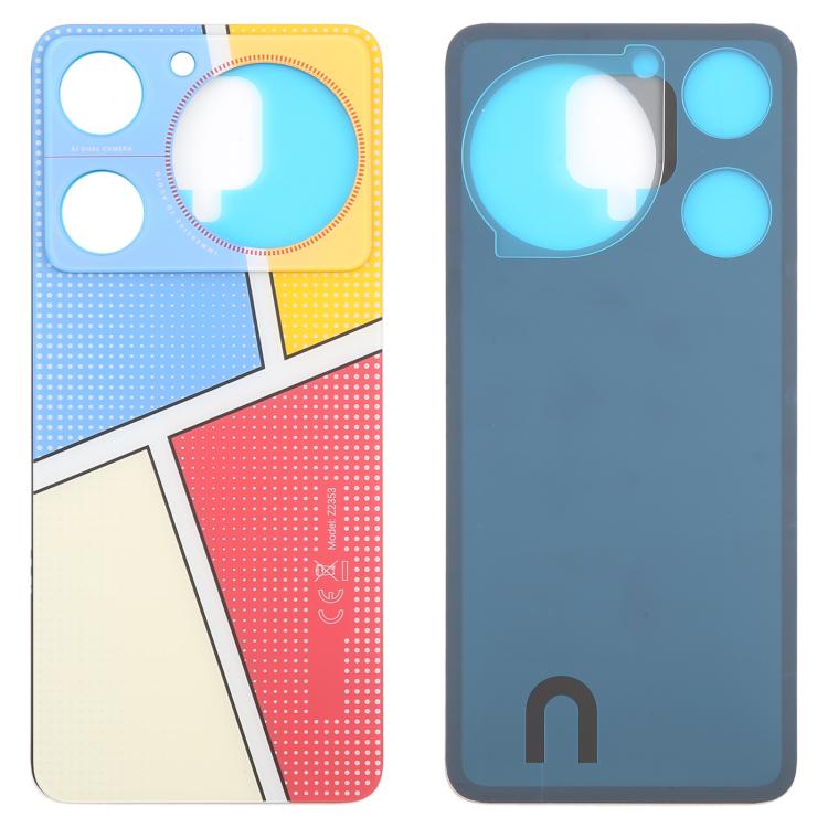 Pour ZTE nubia Music Z2353 Couvercle arrière de la batterie en verre avec adhésif
