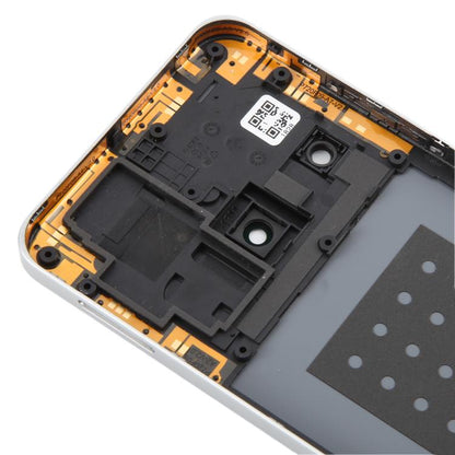 Pour ZTE Blade A75 5G Z2357N / Blade V60 Smart Glass Cache arrière de batterie avec cadre central / Cache objectif de caméra