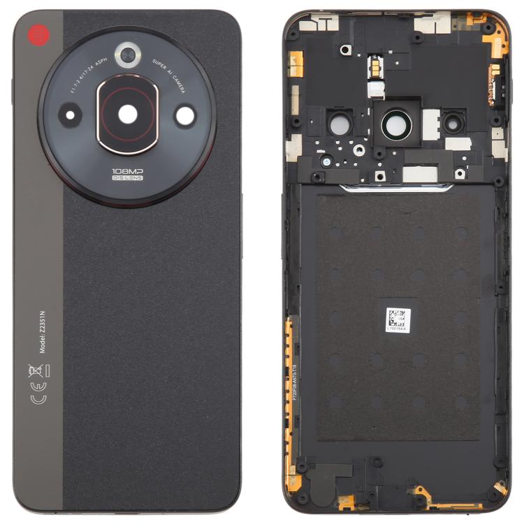 Pour ZTE nubia Focus Pro Z2351N Couvercle arrière de la batterie en verre avec cadre central / Couvercle de l'objectif de l'appareil photo