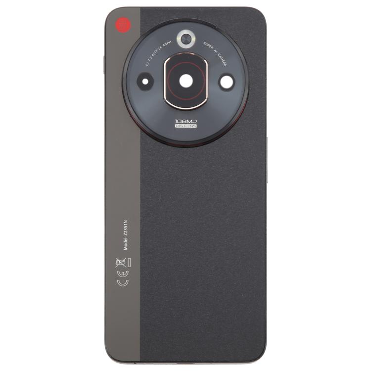 Pour ZTE nubia Focus Pro Z2351N Couvercle arrière de la batterie en verre avec cadre central / Couvercle de l'objectif de l'appareil photo