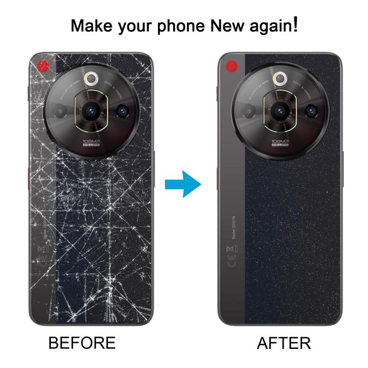 Pour ZTE nubia Focus Pro Z2351N Couvercle arrière de la batterie en verre avec cadre central / Couvercle de l'objectif de l'appareil photo