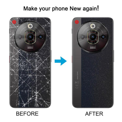 Pour ZTE nubia Focus Pro Z2351N Couvercle arrière de la batterie en verre avec cadre central / Couvercle de l'objectif de l'appareil photo