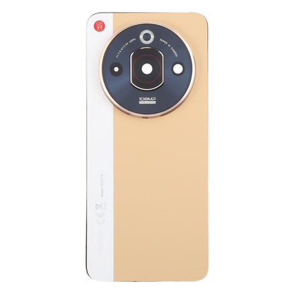 Pour ZTE nubia Focus Pro Z2351N Couvercle arrière de batterie en cuir avec cadre central / Couvercle d'objectif d'appareil photo