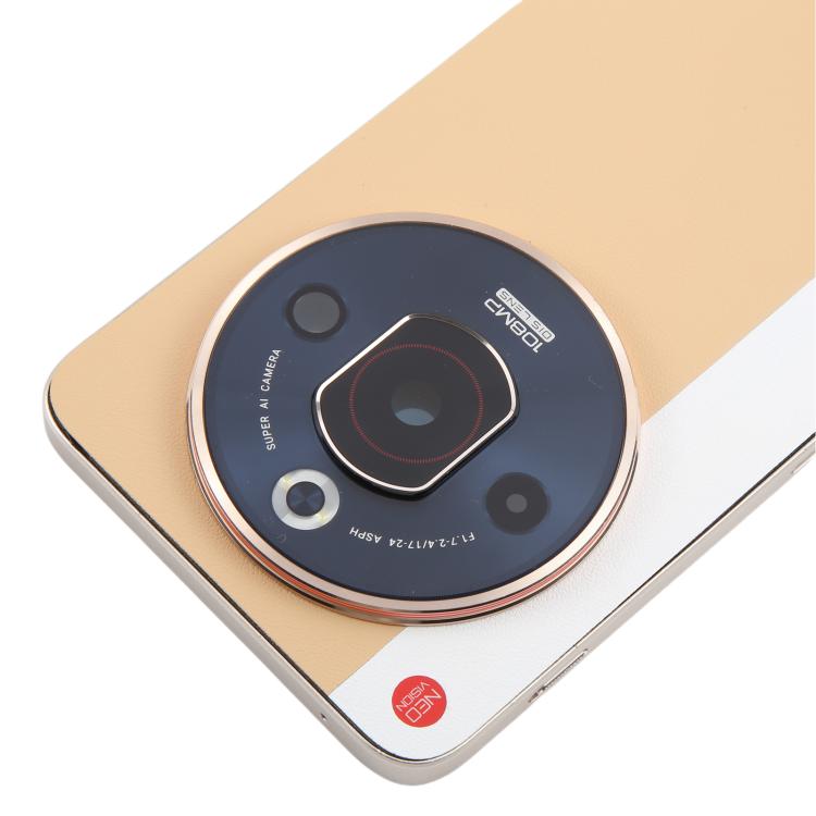 Pour ZTE nubia Focus Pro Z2351N Couvercle arrière de batterie en cuir avec cadre central / Couvercle d'objectif d'appareil photo