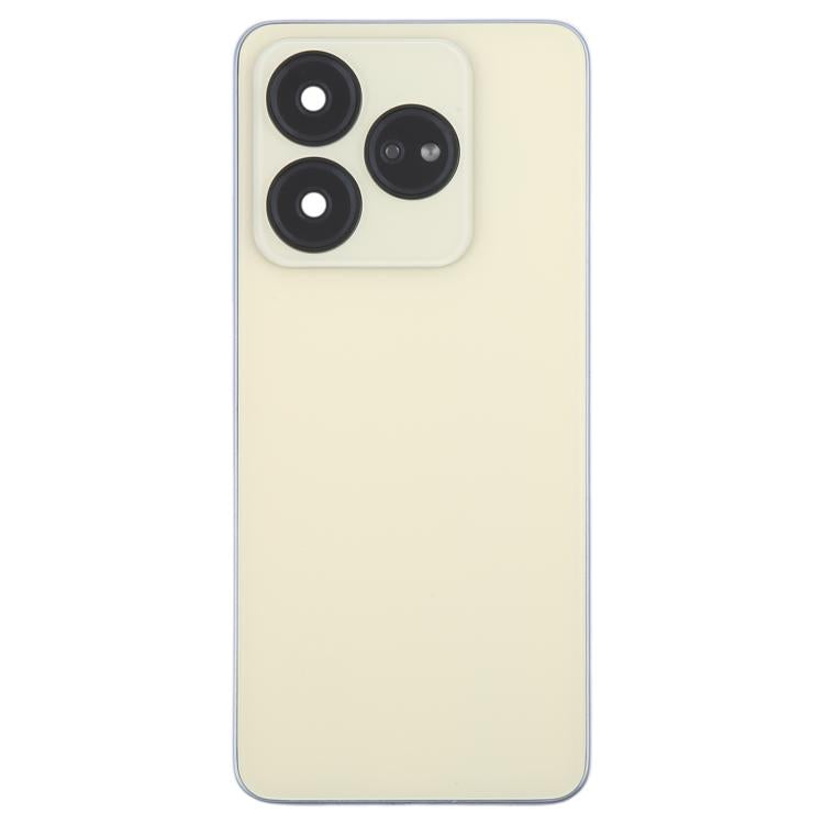 Pour ZTE Blade V60 Design Z2350 Couvercle arrière de la batterie en verre avec cadre central / Couvercle de l'objectif de l'appareil photo