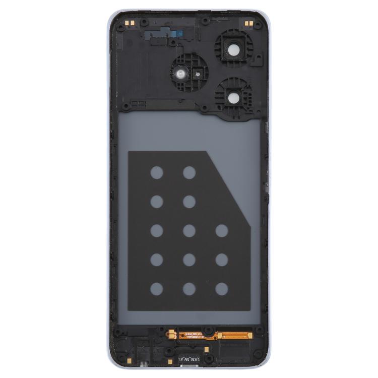 Pour ZTE Blade V60 Design Z2350 Couvercle arrière de la batterie en verre avec cadre central / Couvercle de l'objectif de l'appareil photo