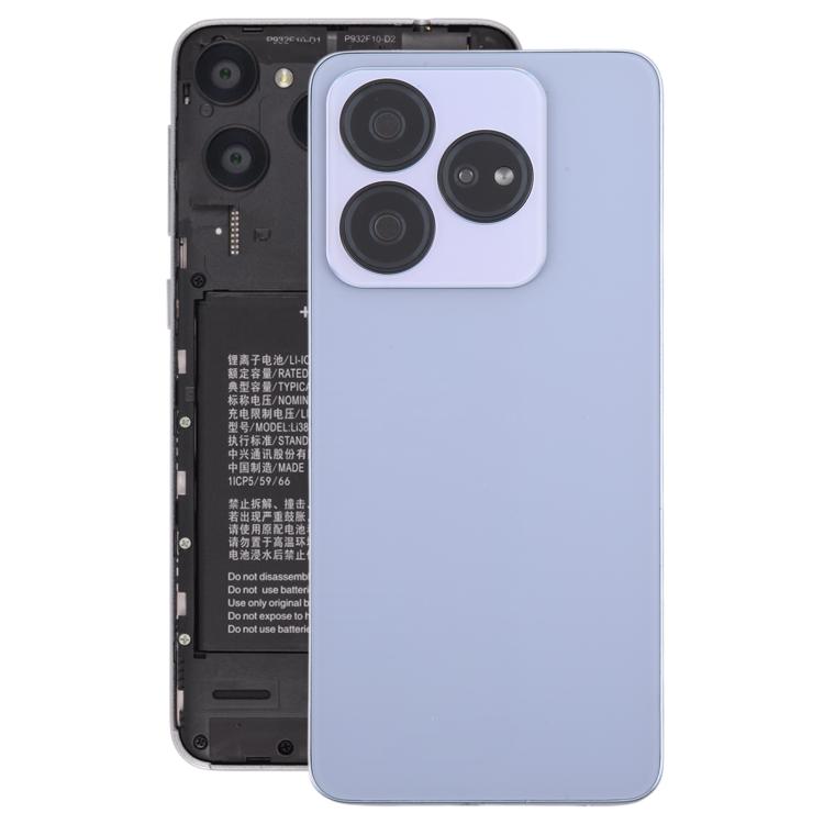 Pour ZTE Blade V60 Design Z2350 Couvercle arrière de la batterie en verre avec cadre central / Couvercle de l'objectif de l'appareil photo