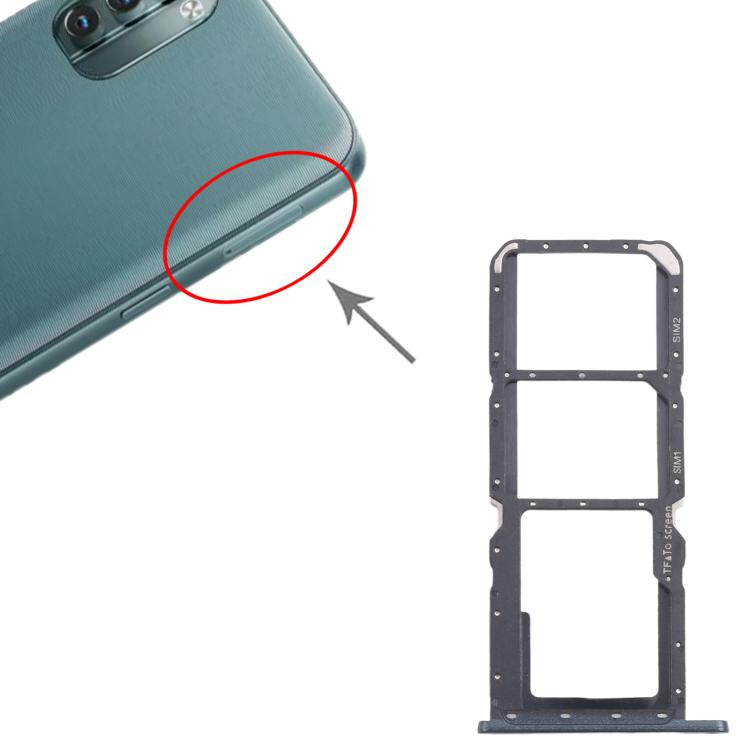 Pour Nokia G21 Plateau de carte SIM d'origine + Plateau de carte SIM + Plateau de carte Micro SD