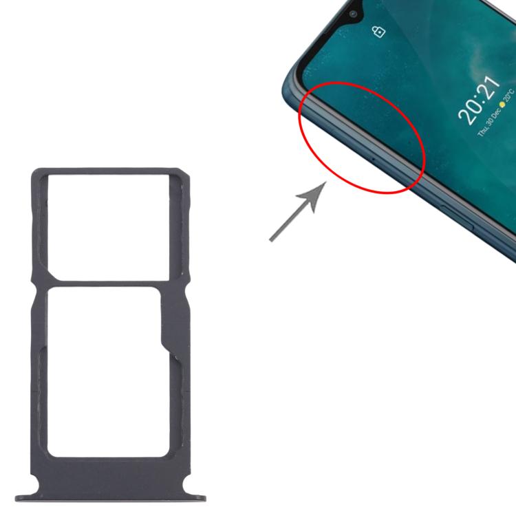 Pour Nokia G50 Plateau de carte SIM d'origine + Plateau de carte SIM / Plateau de carte Micro SD