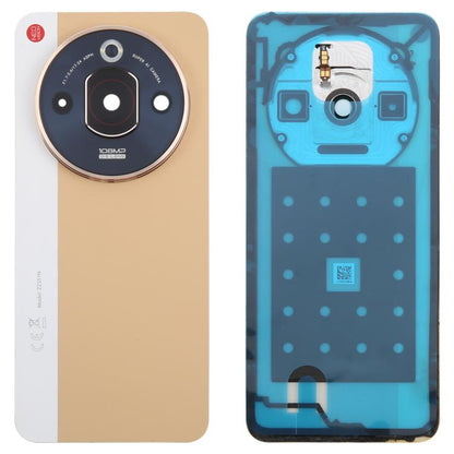 Pour ZTE nubia Focus Pro Z2351N Coque arrière de batterie en cuir avec adhésif / Coque d'objectif d'appareil photo