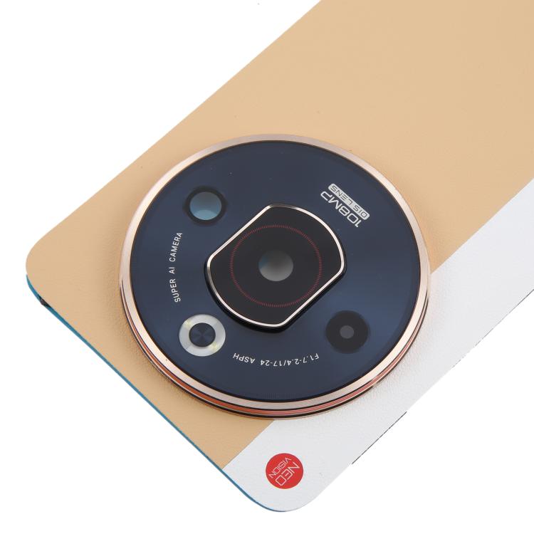 Pour ZTE nubia Focus Pro Z2351N Coque arrière de batterie en cuir avec adhésif / Coque d'objectif d'appareil photo