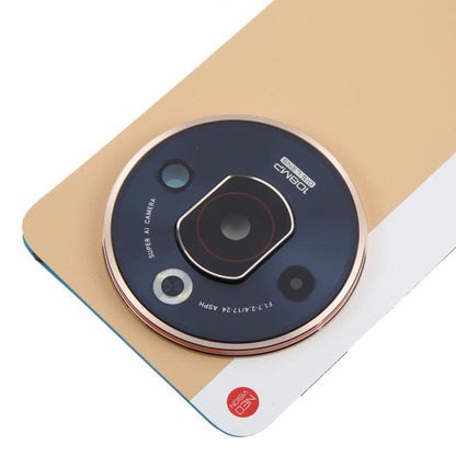 Pour ZTE nubia Focus Pro Z2351N Coque arrière de batterie en cuir avec adhésif / Coque d'objectif d'appareil photo