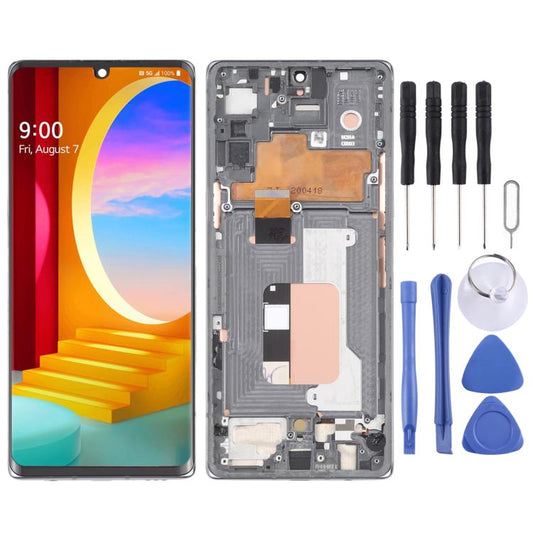 Pour LG Velvet 5G Version US Original Écran LCD Numériseur Assemblage Complet avec Cadre