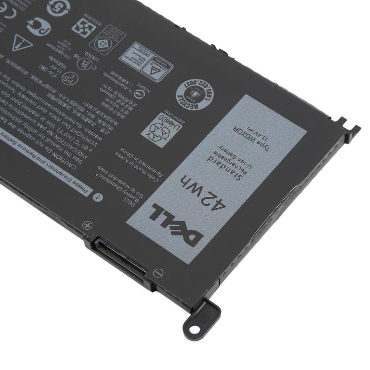 Batterie lithium-ion WDXOR 11,4 V 42 Wh pour Dell Inspiron 13 14 15 17 5000 7000 P69G001 5378 5379 5770 5570 P69G Vostro 5471